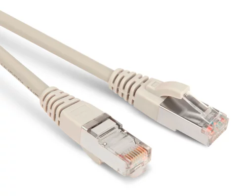 Патч-корд Hyperline PC-LPM-STP-RJ45-RJ45-C5E-1M-LSZH-GY PC-LPM-STP-RJ45-RJ45-C5E-1M F/ UTP общий экран RJ-45 вил.-вилка RJ-45 кат.5E 1м серый LSZH (уп.:1шт) 26AWG