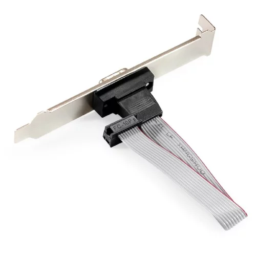 Exegate EX298291RUS Планка портов в корпус 1xCOM ExeGate BrctDB91 (Com 10-pin (F) --] RS232 DB9 Male, кабель 20см) фото 2