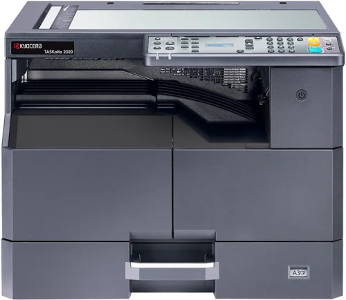 мфу Kyocera TASKalfa 2020 (P/ S/ C, черно-белая печать, А3, 20 стр/ мин, 600 x 600 dpi, duplex, 256 МБ, USB, старт.тонер - да, 3.000, ориг.тонер TK-4140~16.000 , альт. 1102ZR3NL0) (1102ZR3AX0)