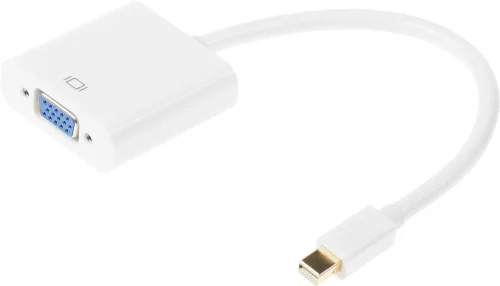 Переходник miniDisplayPort (m) VGA (f) белый (569818) (569818#MLN)