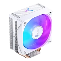 Кулер для процессора/ CPU Cooler JONSBO CR-1000E (210W, 4-pin PWM, 154mm, Al/ Cu, 4x6mm, FRGB, 1x120mm, 59.48CFM, 32.0dBA, 1500RPM, S: 1700/ 1200/ 115X, White) (CR-1000E WHITE)