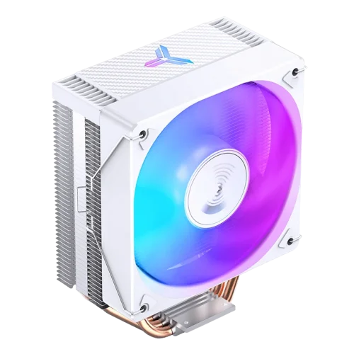 Кулер для процессора/ CPU Cooler JONSBO CR-1000E (210W, 4-pin PWM, 154mm, Al/ Cu, 4x6mm, FRGB, 1x120mm, 59.48CFM, 32.0dBA, 1500RPM, S: 1700/ 1200/ 115X, White) (CR-1000E WHITE)