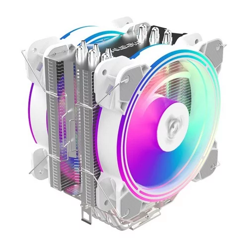 Вентилятор ALSEYE H120D (White) TDP: 200W Product Dimensions:123x154x106mm Heatsink Dimensions:154x123x58mm Heatsink Weight:518g Heat Pipe:O6mmx6pcs Fan Dimensions-:120x120x25mm (875842) (AS.01.02.0018)