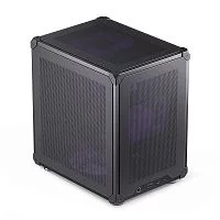 Корпус без блока питания/ JONSBO C6, Mini-Tower, no fan, 1xUSB-A 3.0 + 1xUSB-C 3.1, mATX, mITX Black (C6 BLACK)