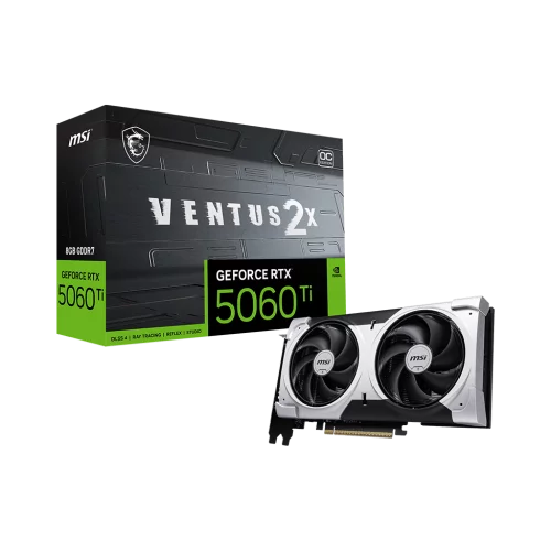 MSI RTX 5060 Ti 8G VENTUS 2X OC PLUS NV RTX 5060TI 8Gb 128bit GDDR7 2617/28000/