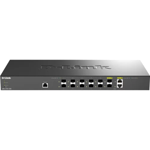 D-Link DXS-1210-12SC/ B1A PROJ Настраиваемый L2+ коммутатор с 10 портами 10GBase-X SFP+ и 2 комбо?портами 10GBase-T/ SFP+ (DXS-1210-12SC/B1A)
