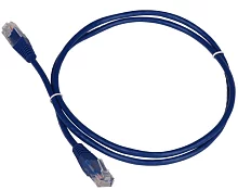Патч-корд TWT UTP кат.5e, с заливными колпачками, 0.15 м, синий (TWT-45-45-0.15-BL)