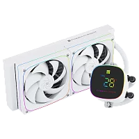 Система жидкостного охлаждения/ Water Cooling System Thermalright Frozen Horizon 240 Digital (240mm, LED temp., White, ARGB/ Fans: 2x120mm, 68.9CFM, 28.2dBA, 2000RPM/ Pump height 53.2mm, Rad thickness (F-HORIZON-DIGITAL-WH-240-ARGB)