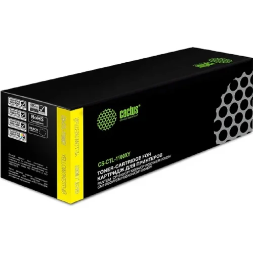 Картридж лазерный Cactus CS-CTL-1100XY yellow ((2300стр.) для Pantum CP1100/CP1100DW/CM1100DN/CM1100D) (CS-CTL-1100XY)