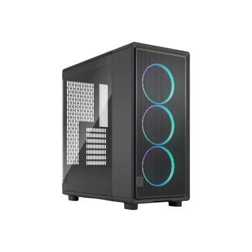 Корпус Компьютер без блока питания/ Case Fractal Design Epoch TG RGB Light Tint, Midi-Tower, 3x120mm ARGB, 2xUSB-A 3.2 + 1xUSB 3.2 Type-C ATX, mATX, mITX, Black (FD-C-EPO1A-04)