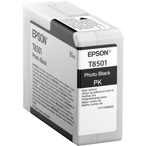 Картридж/ T850 SC-P800 PhotoBlack T850100 UltraChrome HD 80ml (C13T850100)