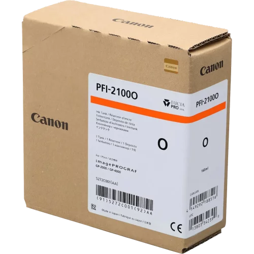 Картридж 5272C001 - Canon PFI-2100 Orange 160ml для GP-4600/ GP-4600S/ GP-6600/ GP-6600S