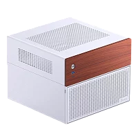 Корпус без блока питания/ Case JONSBO N4, Mini-Tower, 1x120mm, 1xUSB-A 3.0 + 1xUSB-C 3.2, SFX PSU Support, mATX, mITX White (N4 WHITE)