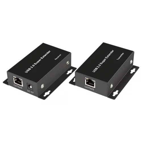 ORIENT VE02U4P, USB2.0 extender, удлинитель до 50 м по витой паре Cat6/ 6е, USB2.0 хаб 4 порта, питание от внешнего БП (31322) фото 2