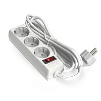 Exegate EX221184RUS Сетевой фильтр Exegate SP-3-5W (3 розетки, 5м, евровилка, белый)