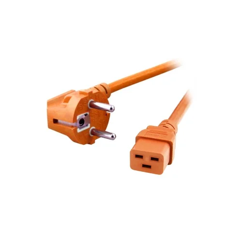 Кабель ACD ZJE-002 Кабель питания ACD SUPER HEAVY DUTY 3*2,5 S22C19, (Schuko - C19), 16А, оранжевый, 2,0 м {40}