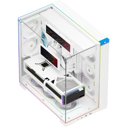 Корпус без блока питания/ Case Thermalright A70 Vision, Midi-Tower, TG, LCD, ARGB, no fans, 2xUSB-A 3.0, 1xUSB Type-C, ATX, mATX, mITX Black (TR-A70 VISION)