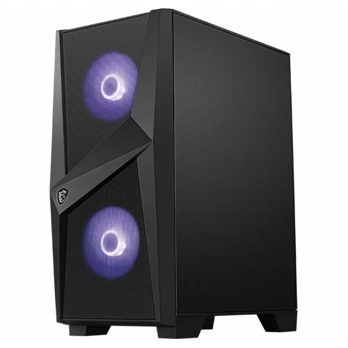 Корпус MSI MAG FORGE 100M Mid-Tower, ATX, 2xUSB 3.2, Audio I/ O, 2x120mm RGB Fan, 1x120mm black Fan, 6-ch Light controller, Front metal MESH, Up to 330mm GPU, Tempered Glass (676414) (306-7G03M21-809) фото 2