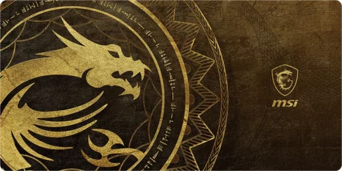 Коврик для мыши MSI Agility GD80 Dragon Tiamat золотистый/рисунок 400x3x900мм (J02-VXXXX16-V34)