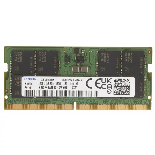 Память оперативная/ Samsung DDR5 SODIMM 32GB 5600 2Rx8, 1.1V (M425R4GA3BB0-CWMOL)