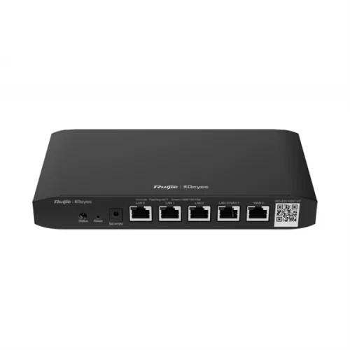 Ruijie Reyee 5-Port Gigabit Cloud Managed router, 5 Gigabit Ethernet connection Ports, support up to 2 WANs, 100 concurrent users, 600Mbps. (RG-EG105G V2)