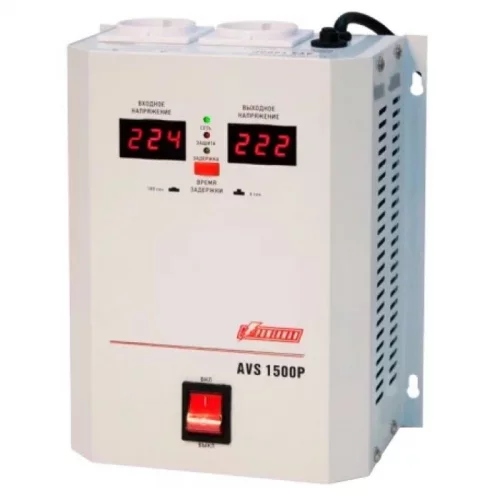 Стабилизатор POWERMAN AVS 1500P (POWERMAN AVS-1500P) (POWERMAN AVS-1500P) Стабилизатор POWERMAN AVS 1500P, ступенчатый регулятор, цифровые индикаторы уровней напряжения, 1500ВА, 110-260В, максимальный входной ток (POWERMAN AVS-1500P)