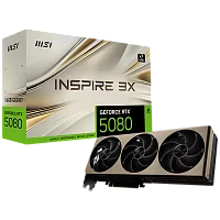 Видеокарта MSI RTX5080 INSPIRE 3X 16GB GDDR7 256bit 3xDP HDMI 3FAN RTL (RTX 5080 16G INSPIRE 3X)