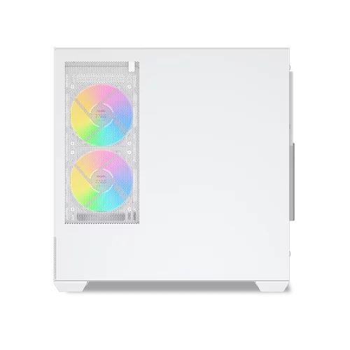 Корпус ПК без блока питания/ Case SAMA V40 White, Midi-Tower, TG, 6x120mm ARGB, 2xUSB 3.0 + 1xUSB 3.1 Type-C, ATX, mATX, mITX White (V40-WHADA6X1-GL) фото 6