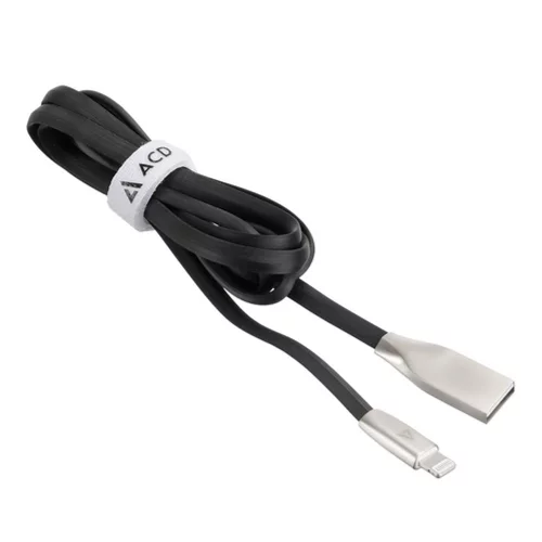 Кабели USB ACD USB кабель ACD-Infinity Lightning ; USB-A TPE, 1.2м, черный (ACD-U922-P5B) фото 2