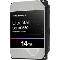 Жесткий диск/ HDD WD SATA Server 14Tb Ultrastar DC HC550 7200 6Gb/ s 512MB 1 year warranty (WUH721814ALE6L4)