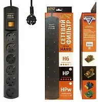 Сетевой фильтр Most HP 5м (6 розеток) черный (коробка) (МОSТ НP 5М ЧЕР.)