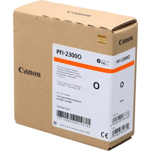 Картридж 5283C001 - Canon PFI-2300 Orange 330ml для GP-4600/ GP-4600S/ GP-6600/ GP-6600S