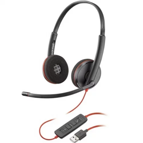 Гарнитура Poly Blackwire C3220, wired, stere, USB-A (209745-201)