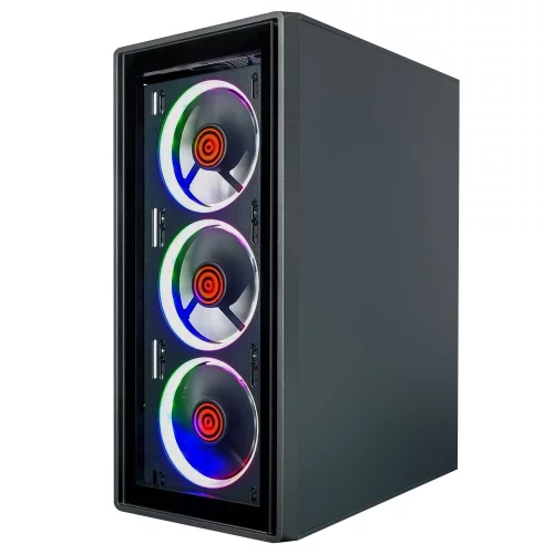 Ginzzu CL325 ATX FAN 4*RR4 FRGB передняя панель Стекло фото 2