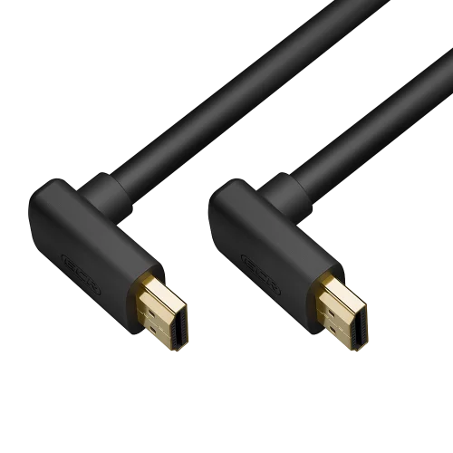 GCR Кабель 5.0m HDMI 2.1, черный, M верхний угол/M верхний угол, UHD 8K 60Hz/4K*120Hz, HDR 4:4:4, 3D, 48 Гбит/с, 3Х экран с армированием, GCR-56563