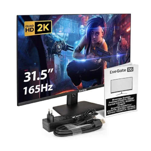 Монитор LCD ExeGate 31.5 ES3207A SmartView {IPS 2560x1440@75hz 1ms 16:9 300cd 1000:1 178/178 HDMI DisplayPort USB speakers} [EX299475RUS] фото 3