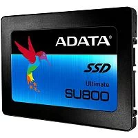 Твердотельный накопитель/ ADATA SSD Ultimate SU800, 512GB, 2.5" 7mm, SATA3, 3D TLC, R/W 560/520MB/s, IOPs 85 000/85 000, DRAM buffer 512MB, TBW 400, DWPD 0.7 (3 года) (ASU800SS-512GT-C)