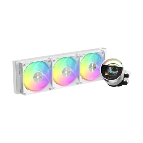 Система водяного охлаждения Ocypus Sigma L36 WH ARGB, 360mm, LCD Pump 2.4, 3x120mm ARGB fans, LGA115X/1200/1700/18XX, AM4/AM5