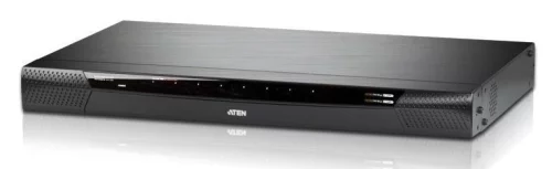 ATEN 8 Port KVM over IP switch: 1 Local / 1 Remote, VGA, USB, PS/ 2 (1920 x 1200) (KN1108VA-AX-G)
