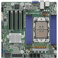Материнская плата/ ASRock SPC741D8UD-2T/ X550, Deep Micro-ATX, 1x LGA 4677 5th/ 4th Gen Intel Xeon Scalable, 8x DDR5 RDIMM/ RDIMM-3DS, 4x PCIe5.0 / CXL1.1 x16, 2x MCIO (PCIE5.0 x8), 1x M.2 (PCIe3.0 x4 o (90-SXGBM1-A0UAY2F)