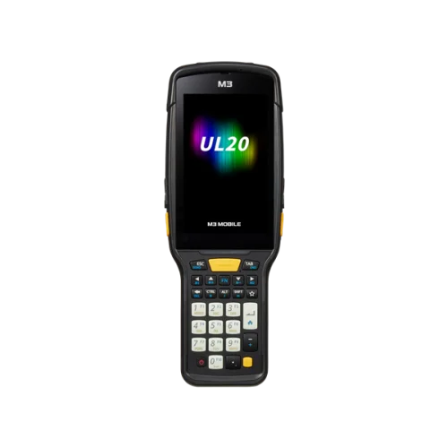 Терминал сбора данных M3 Mobile UL20X Android 10, GMS, FHD, LTE(4G), WiFi, SE5800 ER Imager Scanner, Rear Camera, BT, GPS, NFC(HF), 4G/ 64G, 28 Numeric Keypad, Standard Battery, Bullet Proof Film, Hand Strap included (U20X4C-QICFRS-HF)