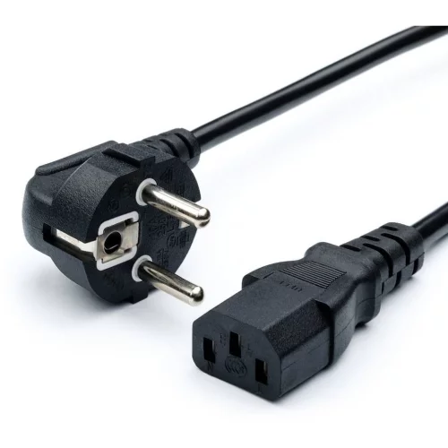 Bion Кабель питания 5м, евровилка с заземлением, 0.75мм, Schuko-C13, 2500W, 10А, черный [BXP-PC-186-VDE-5M]