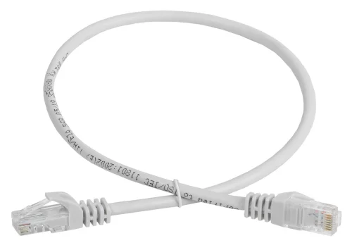 Шнур коммутационный кат. 5Е UTP 1м серый GENERICA (PC01-C5EU-1M-G)