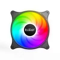 Кулер для ПК/ Case Cooler PCCooler FX-120-3 (120x120x25mm, 3-pin, ARGB, 31.68CFM, 18dBA, 1200RPM, Black)