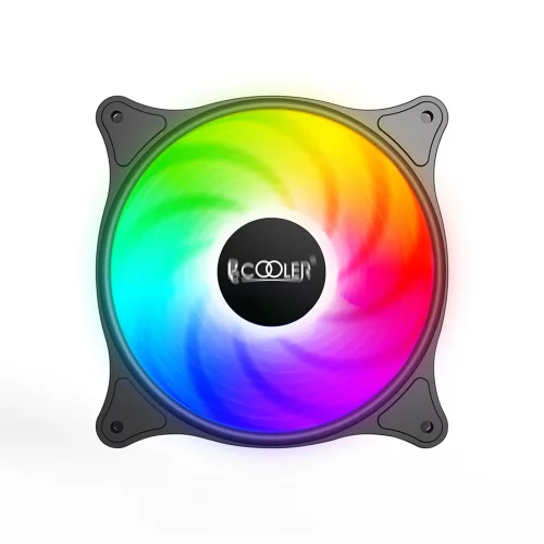 Кулер для Компьютер Case Cooler PCCooler FX-120-3 (120x120x25mm, 3-pin, ARGB, 31.68CFM, 18dBA, 1200RPM, Black)