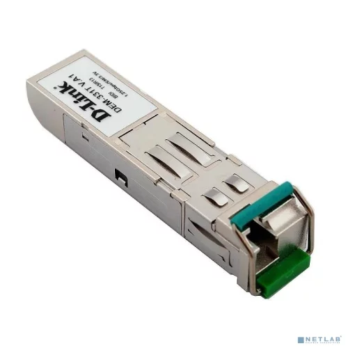 Трансивер/ 331T/40KM WDM SFP Transceiver, 1000Base-BX-D, Simplex LC, TX: 1550nm, RX: 1310nm, Single-mode, 40KM (331T/40KM/B1A)