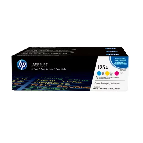 Тонер-картридж набор из 3 шт/ HP 125A CYM Tri-Pack LJ Toner Cartridge (CF373AM)
