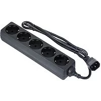 Exegate EX221201RUS Сетевой фильтр Exegate SPU-5-1.2B (5 розеток, 1.2м, UPS вилка, черный)