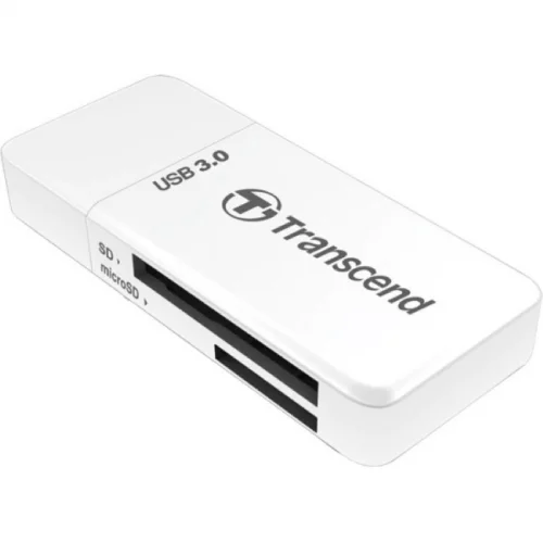 Карт ридер/ Transcend USB3.0 Single-Lun Reader, White (TS-RDF5W)