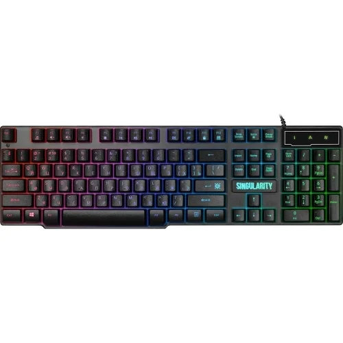 DEFENDER SINGULARITY Игровой набор мышь+клавиатура+гарнитура+ков. (USB, 6 кн., 3200 dpi, 104 кл., подсветка, 280 х 230 х 3 мм, ткань/ резина, 40 мм, 2 x 3,5-мм джек, USB, (52118) фото 2